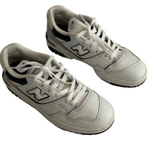 New Balance 550 White Natural Indigo Burgundy lace up lsneaker Size 5